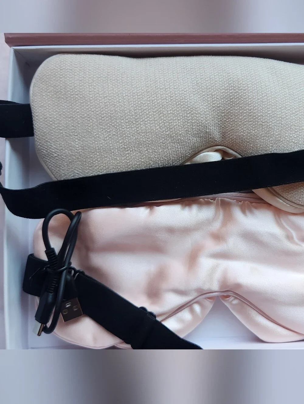 Pink Cordless Heated Eye Mask